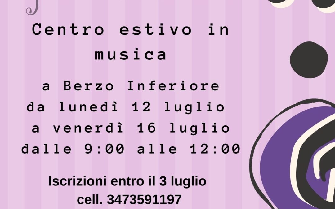 SIGLA, maestro!- centro estivo in musica kids