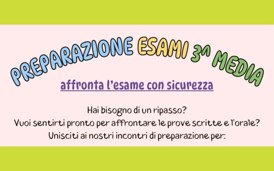 PREPARAZIONE ESAMI 3 MEDIA